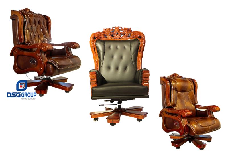 Top 10 Mẫu Ghế Gỗ Văn Phòng Đẹp Đáng Mua Nhất Hiện Nay 3 Ghế văn phòng làm từ gỗ tự nhiên cao cấp sang trọng và bền bỉ