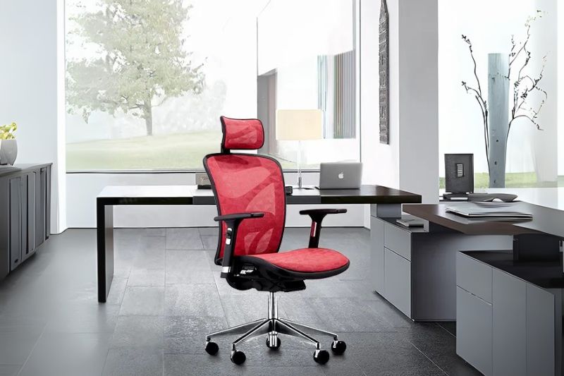 Ghế văn phòng màu đỏ phù hợp với không gian nào?