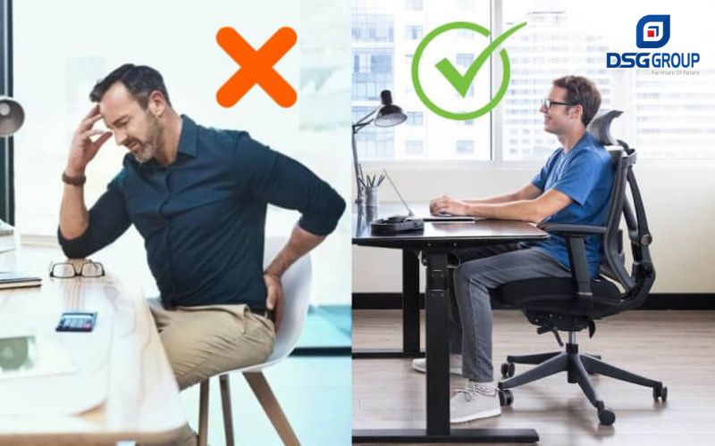 Hỗ trợ cột sống và hệ cơ xương khi làm việc