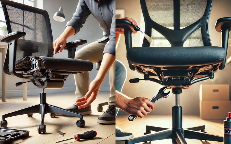 Lắp đặt ghế xoay đúng chuẩn kỹ thuật