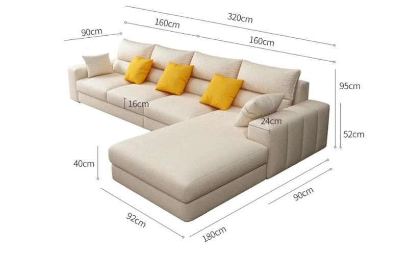 Kích thước sofa góc chữ L trong môi trường văn phòng