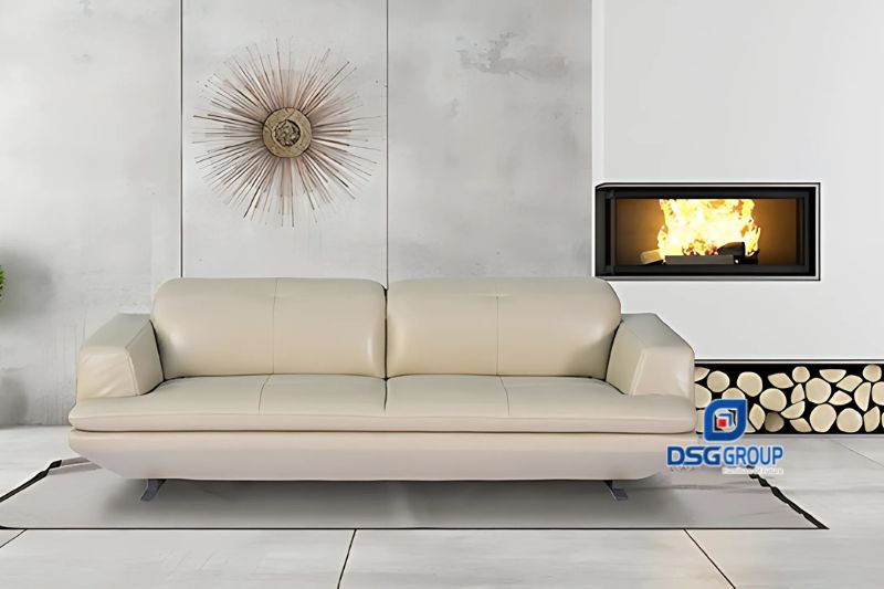 Sofa băng da cho khu vực chờ hoặc sảnh văn phòng