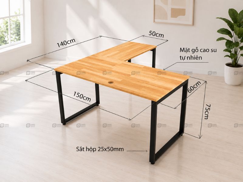 Bàn làm việc kích thước bao nhiêu là phù hợp?