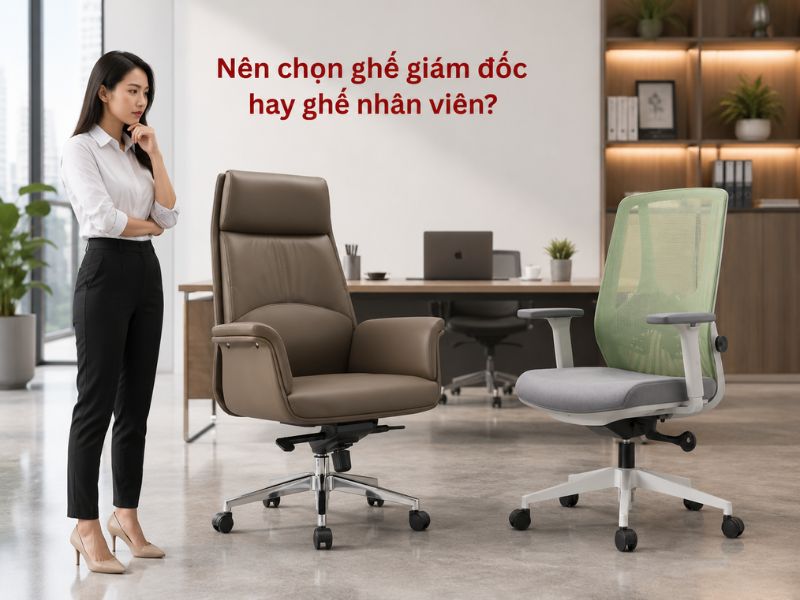 So sánh ghế giám đốc và ghế nhân viên có gì khác biệt?
