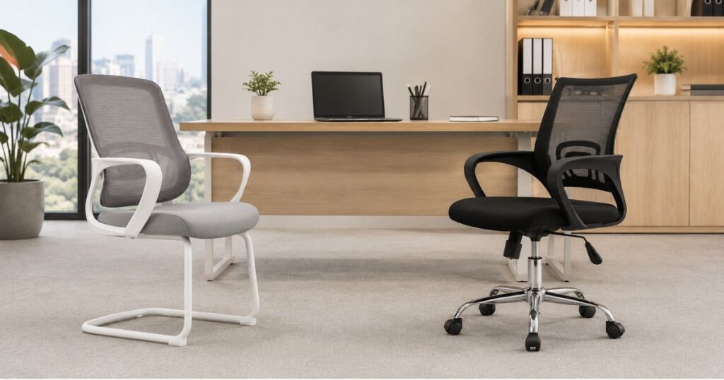 admin So sánh ghế xoay văn phòng và ghế cố định