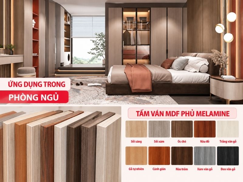 Ứng dụng Melamine Veneer nội thất